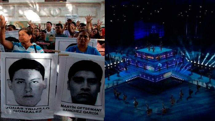 Los mexicanos exigen que el Estado se ocupe de buscar a los 43 normalistas en vez de gastar en los Juegos Centroamericanos y del Caribe (Foto: JJC Veracruz 2014)
