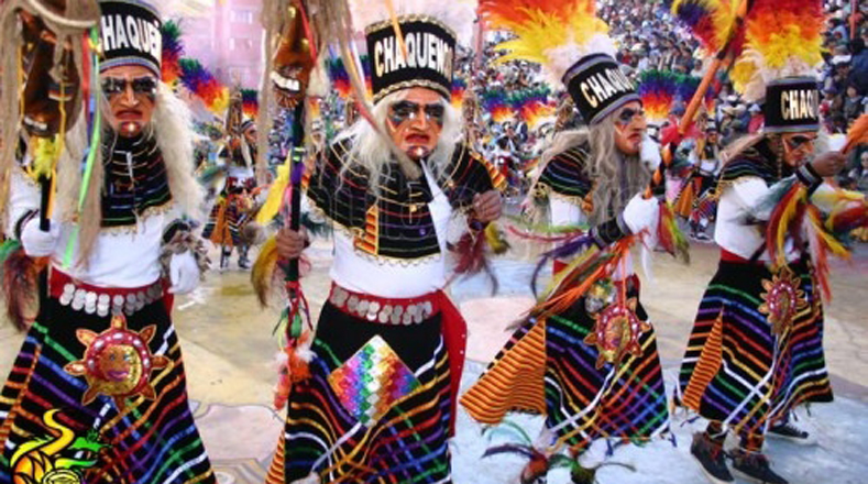 Carnaval de Oruro en Bolivia, nombrado por la Unesco Obra Maestra del Patrimonio Oral e Intangible de la Humanidad.
