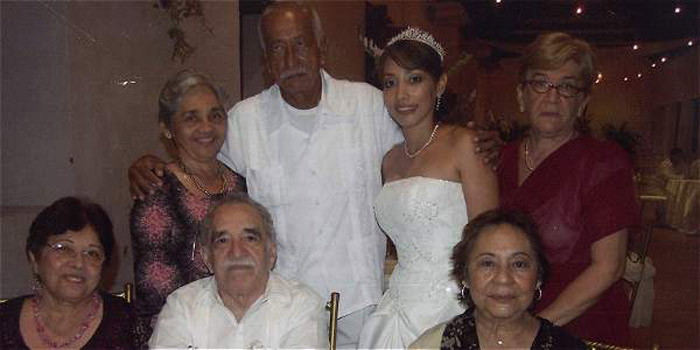 Ligia García Márquez (arriba a la derecha), falleció a los 77 años en Barranquilla, Colombia.
