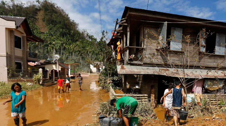 Samar Oriental, en el centro del país, fue una de las provincias golpeadas por 