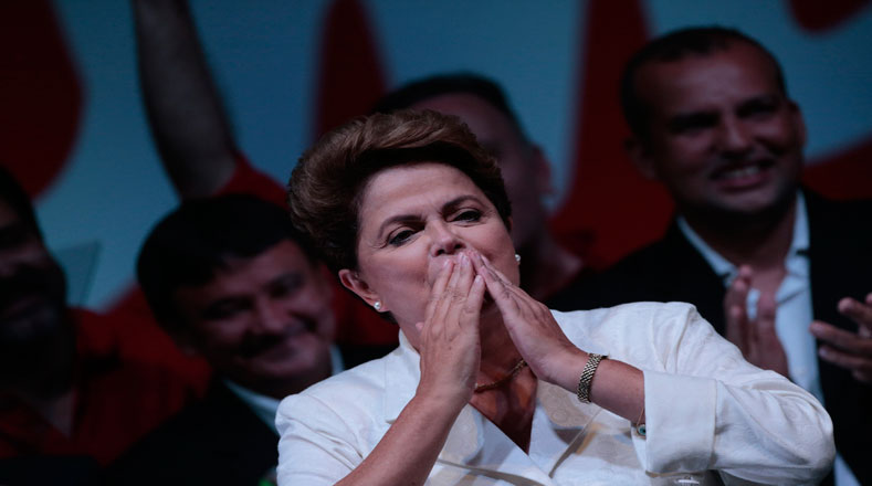 Rousseff ganó el balotaje con 51.62% de los votos y lo celebró junto al pueblo brasileño.