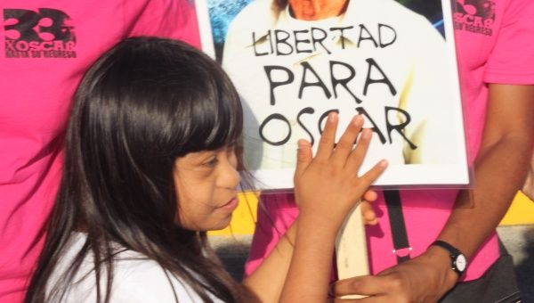 Demonstration demanding the liberation of Oscar Lopez Rivera