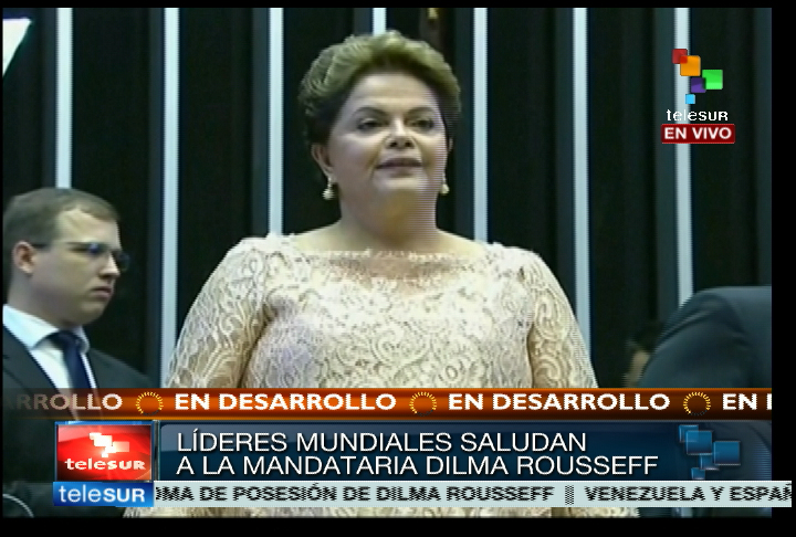Rousseff asume su segundo período presidencial 2015-2019.