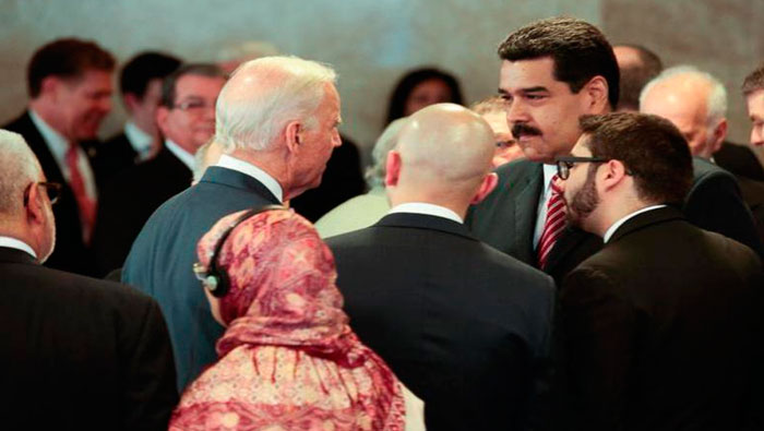 Maduro y Biden tuvieron un breve encuentro en Brasil, tras la toma de posesión de Rousseff.