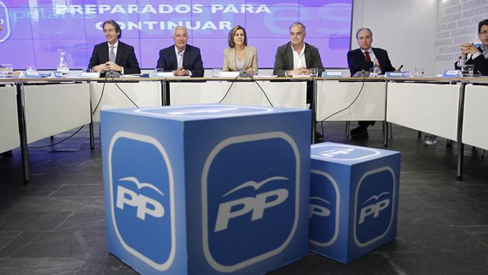 La directiva del Partido Popular (PP) anunció que según sus propios cálculos, ocupan el primer puesto. (Foto: www.eldiario.es)