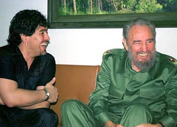 Fidel Castro y Diego Armando Maradona.