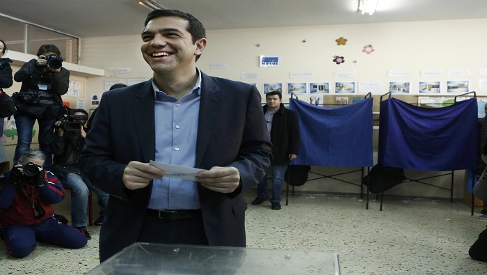 El líder del partido de izquierda Syriza ya ejerció su derecho al voto.