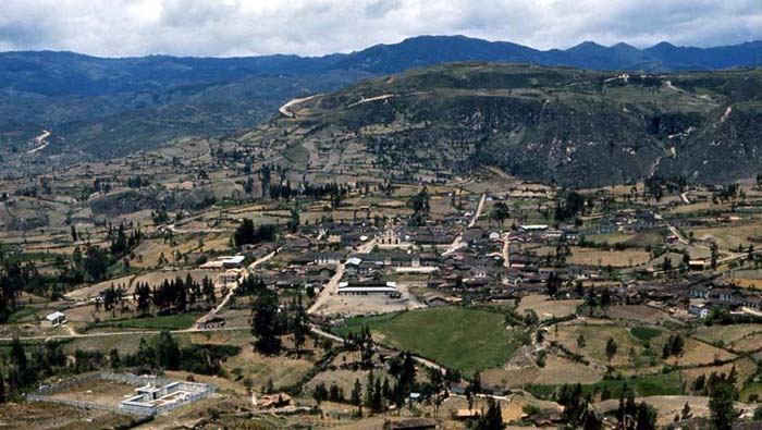 Vista de Saraguro, ubicado en la provincia de Loja (sur de Ecuador).