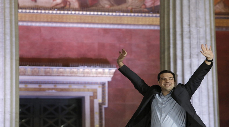 “El veredicto de nuestro pueblo significa que se acabó la troika", dijo Tsipras en su discurso de victoria.