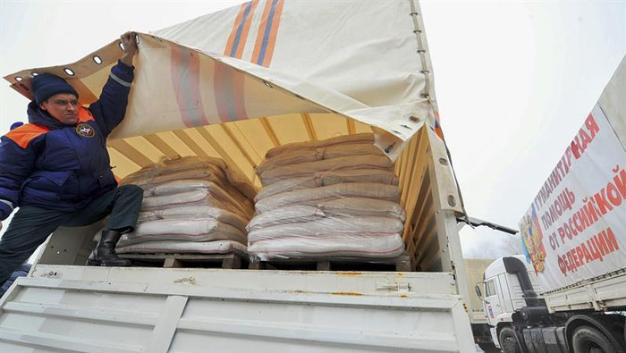 Más de mil quinientas toneladas de ayuda humanitaria fue enviada por Rusia.