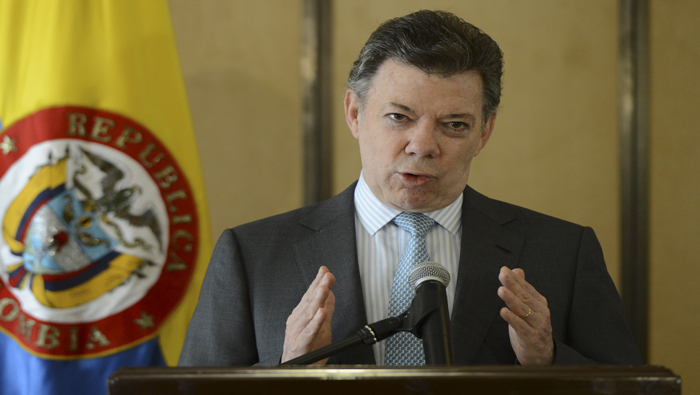El presidente Juan Manuel Santos aseguró que los autores de las amenazas 