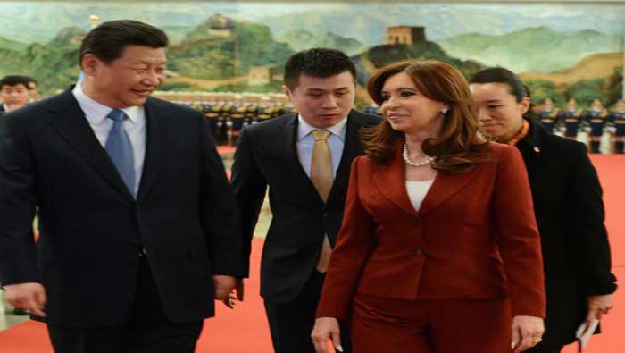 La presidenta argentina destacó la alianza comercial fortalecida con China