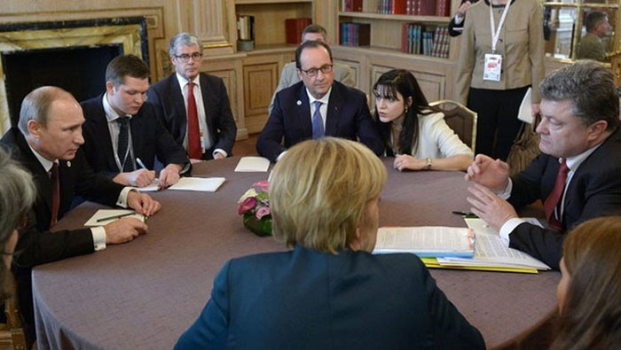 Los Mandatarios Vladímir Putin, Ángela Merkel, Piotr Poroshenko y François Hollande se reunirán el próximo miércoles.