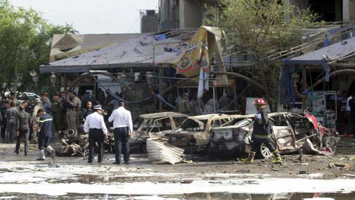 Las zonas donde se registraron las explosiones fueron acordonadas para evitar más pérdidas de civiles