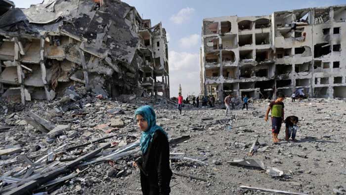 Unas 18 mil viviendas fueron destruidas por los bombardeos de Israel. (Foto: AP)