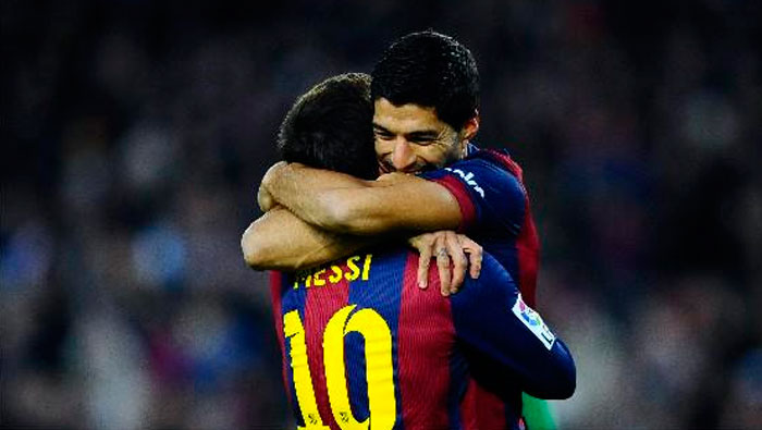 Messi metió tres de los cinco goles.