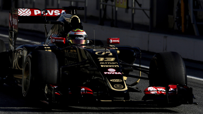 El piloto de la Fórmula Uno, Pastor Maldonado tomó la ventaja por 156 milésimas.