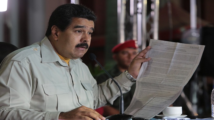 El presidente Nicolás Maduro mencionó el caso de la revista Semana que publicó una caricatura del escudo de Venezuela distorsionado.