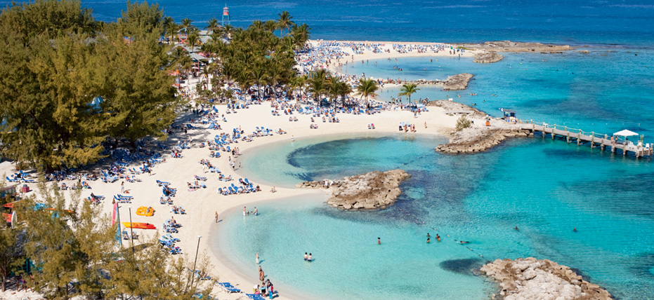 Las Bahamas cuenta con 700 islas, de las cuales sólo 24 están habitadas.