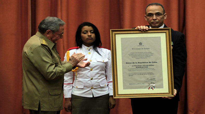 El héroe Antonio Guerrero agradeció al pueblo por resistir en la lucha por su liberación