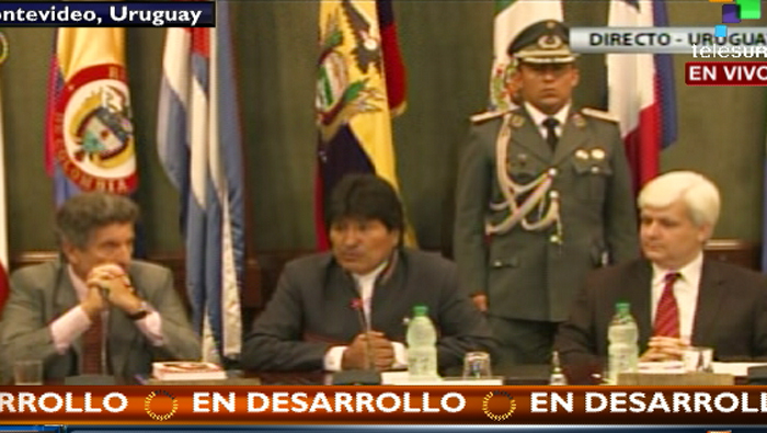 Presidente boliviano Evo Morales fue condecorado con la medalla de la Integración por la Aladi