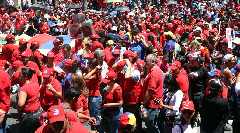 Miles de venezolanos se movilizaron por las principales calles de la capital. 