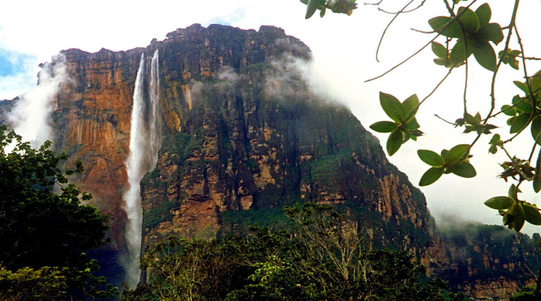 El Parque Nacional Canaima de Venezuela es uno de los más famosos del mundo, pues allí se encuentra el mayor salto de agua conocido: El salto Ángel, que tiene casi mil metros de altura.