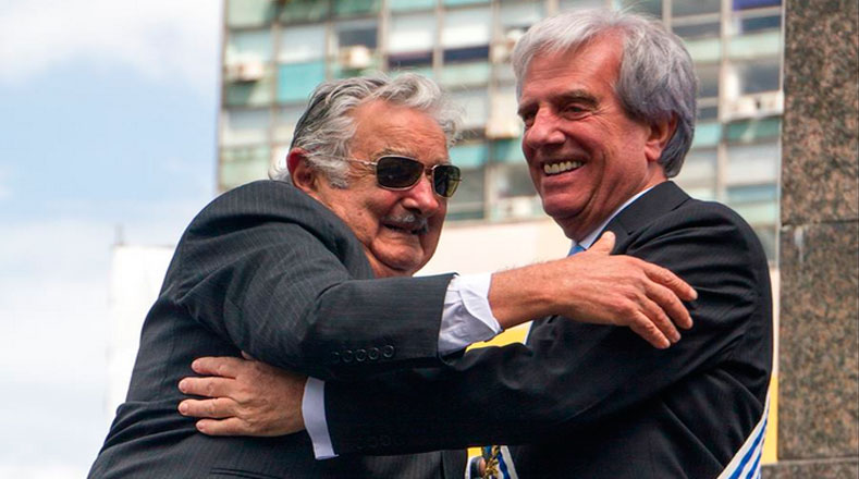 "Pepe" Mujica expresó sus buenos deseos a Tabaré. 