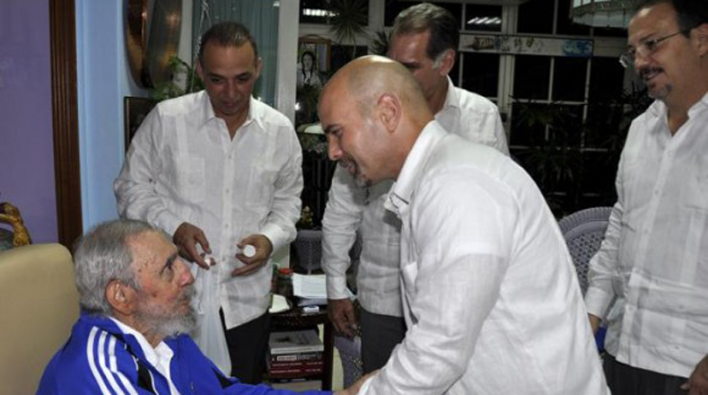 Encuentro de Los Cinco este 28 de febrero con Fidel Castro.