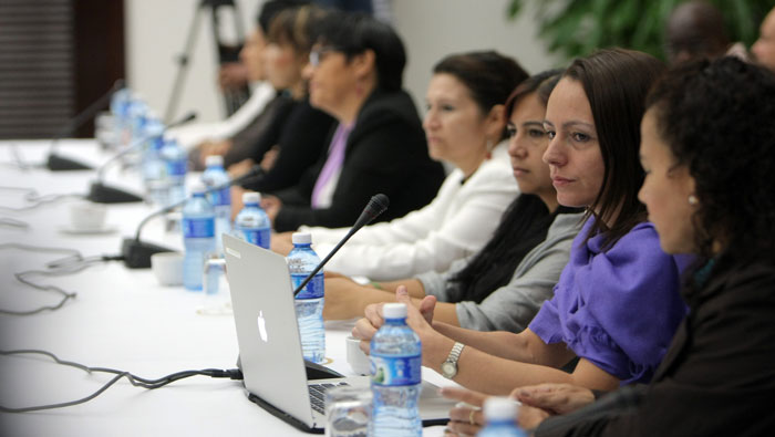 Miembros de la subcomisión de género instaurada en septiembre del 2014
