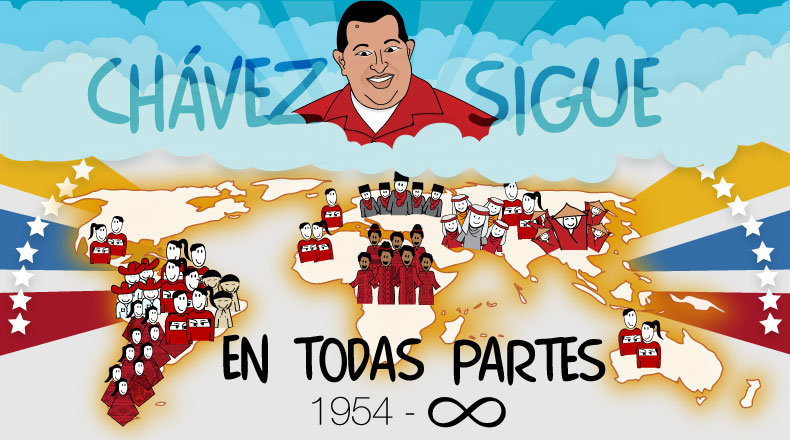 A dos años de su partida física el líder la Revolución Bolivariana sigue vivo en el alma de los pueblos del mundo.