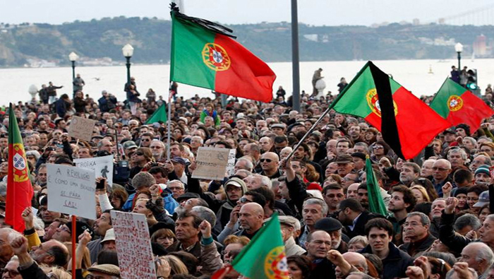 El pueblo portugués ha realizado numerosas movilizaciones en rechazo a las políticas de austeridad del Gobierno.