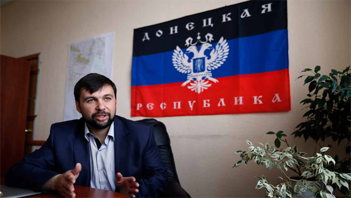 Denis Pushilin, portavoz de Donetsk.
