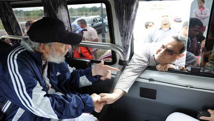 Fidel repasó la actualidad venezolana durante el encuentro