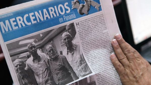 La delegación presentó un tabloide elaborado por la Unión de Periodistas de Cuba que circuló en conferencia de prensa en Panamá. 