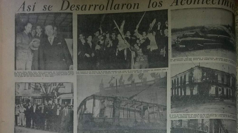 Imágenes de la prensa colombiana sobre los acontecimientos.