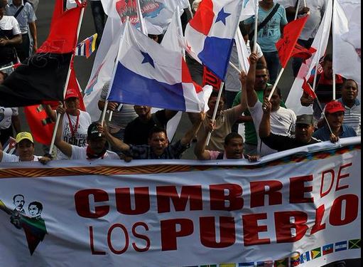 La Cumbre de los pueblos fue organizada por el movimiento sindical panameño junto a organizaciones sociales.