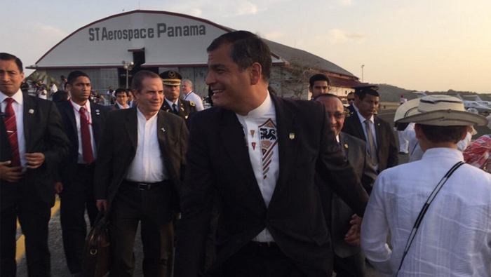 El mandatario agradeció a los panameños y al presidente Juan Carlos Varela por haberlo recibido.