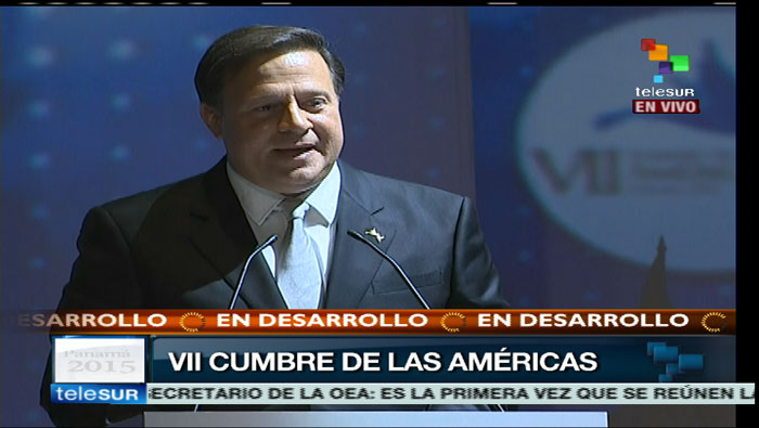 Presidente Varela se dirige a la Cumbre de las Américas como anfitrión.