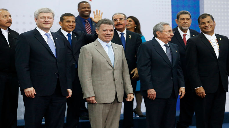 El presidente colombiano, Juan Manuel Santos, dijo en la VII Cumbre de Las Américas que su país nunca ha estado tan cerca de cerrar un acuerdo de paz.