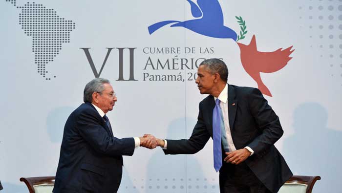 Raúl Castro y Barack Obama sostuvieron un encuentro durante la VII Cumbre de las Américas