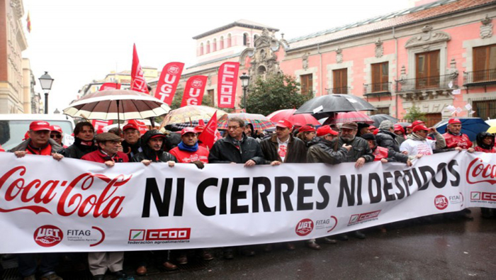 Los trabajadores ocuparon una de las fábricas más grandes en España para evitar su cierre.
