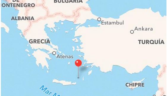 Un terremoto de magnitud 6,1 golpeó a unos 50 km (30 millas) de la punta oriental de la isla mediterránea de Creta