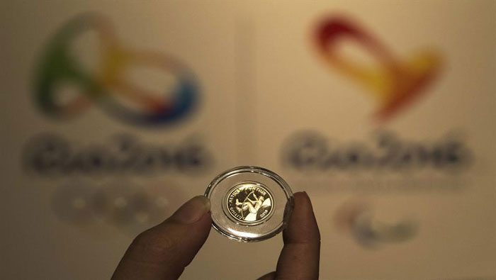 Lanzamiento de moneda conmemorativa para Juegos Olímpicos Río 2016