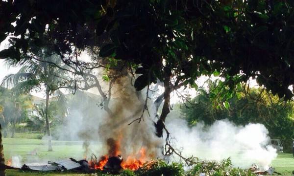 Imágenes del accidente en Campo de Golf, Punta Cana, R. Dominicana