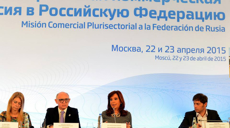 Cristina Fernández realiza una visita oficial a la Federación Rusa para fortalecer la relación bilateral y firmar acuerdos con su par Vladímir Putin.