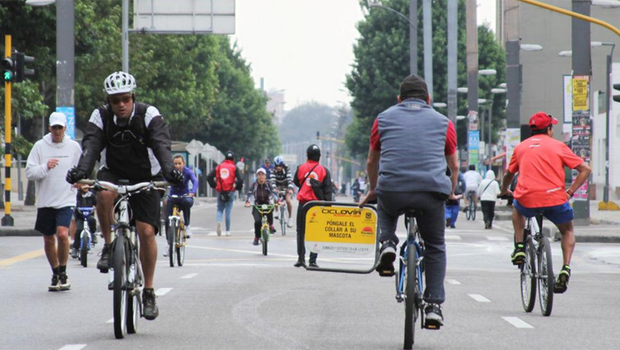 En varios puntos de la ciudad se realizó el préstamo gratuito de bicicletas.