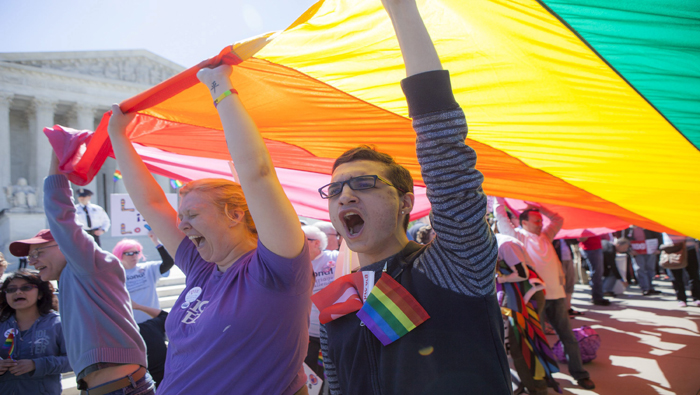 Parte de la comunidad homosexual de EE.UU. solicitó la aprobación del matrimonio igualitario en todo el país.