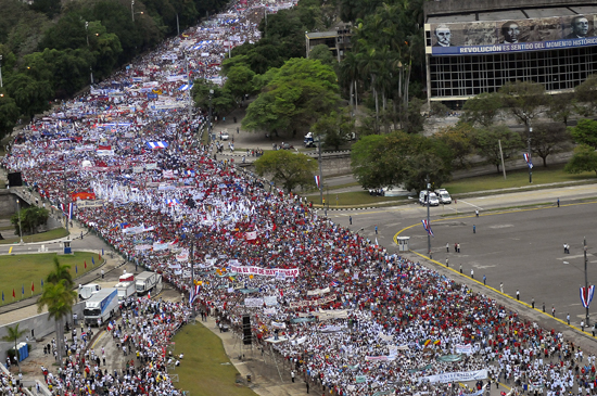 En Cuba marcharon delegaciones de 68 países.
