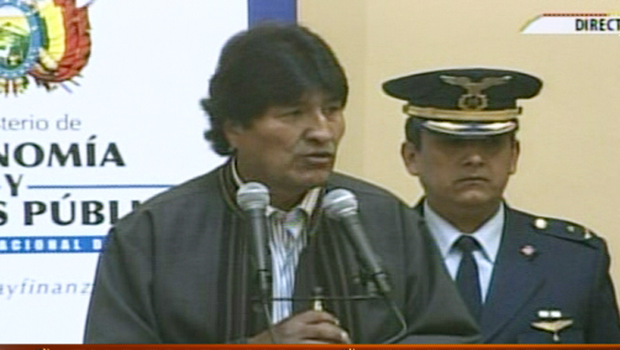 El presidente boliviano aprovechó la fecha para recalcar el caracter antiimperialista de Bolivia.
